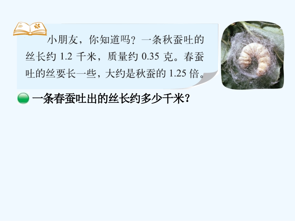 小学数学北师大2011课标版四年级蚕丝-(4)_第3页