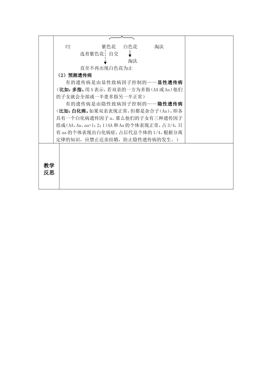 11孟德尔豌豆杂交实验(一)(第三课时)_第3页