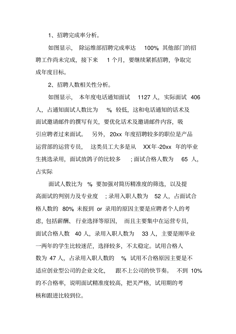 企业人力资源部工作总结结尾_第3页