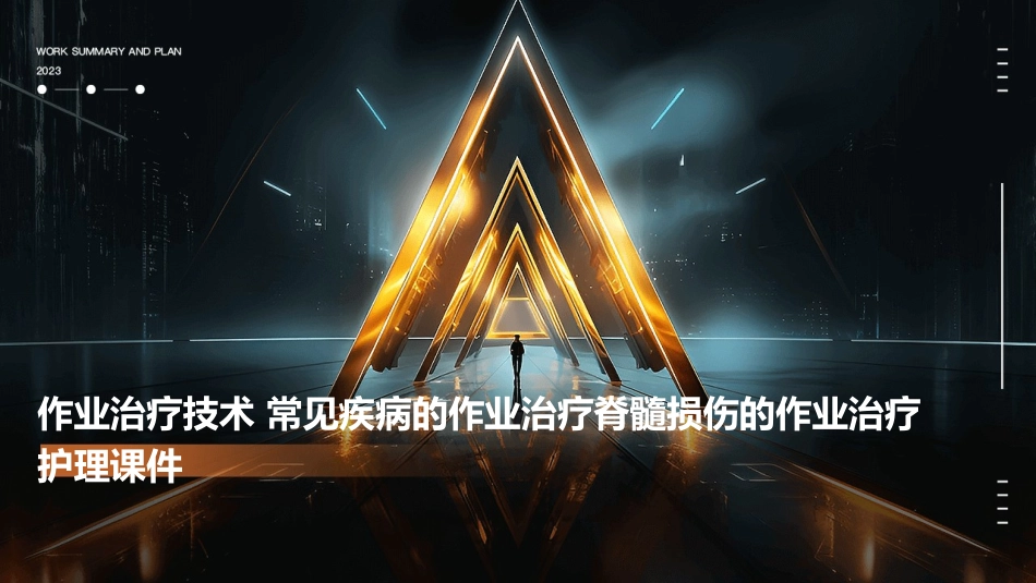 作业治疗技术 常见疾病的作业治疗脊髓损伤的作业治疗护理课件_第1页