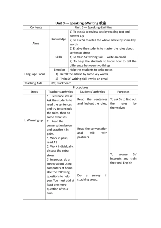 U3Speaking&Writing