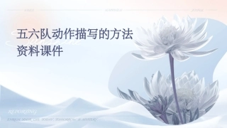 五六队动作描写的方法资料课件