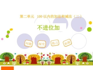 两位数加两位数(不进位加)