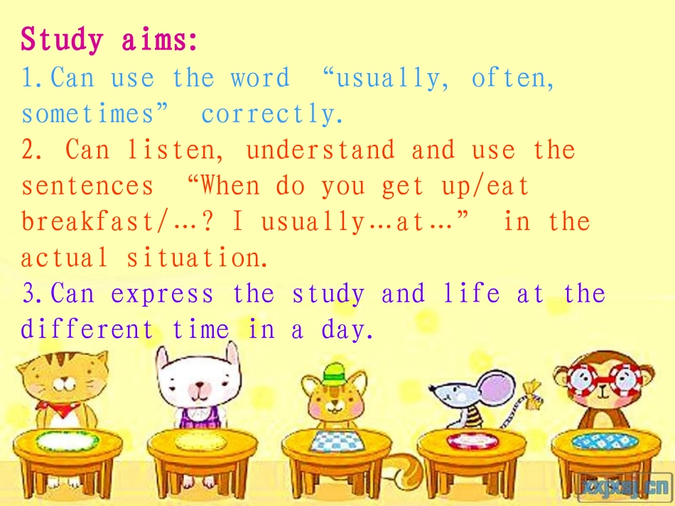 五年级英语下册第一单元This-is-my-day第二课时_第2页