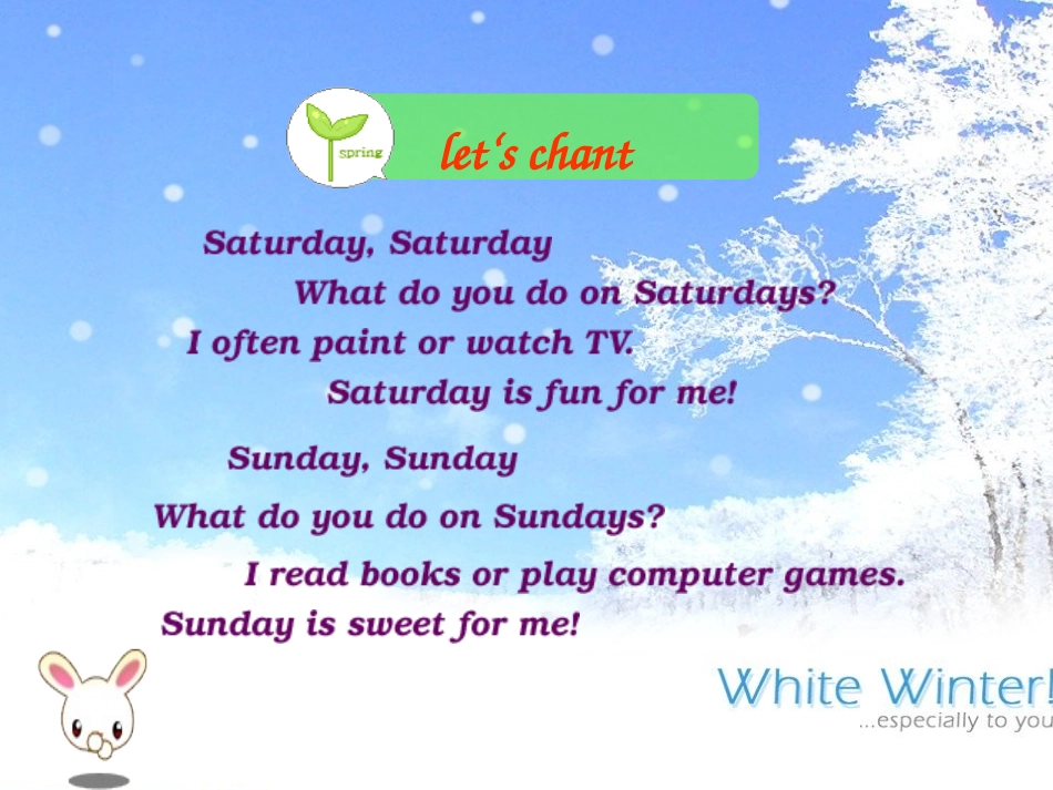 五年级英语下册第一单元This-is-my-day第二课时_第3页