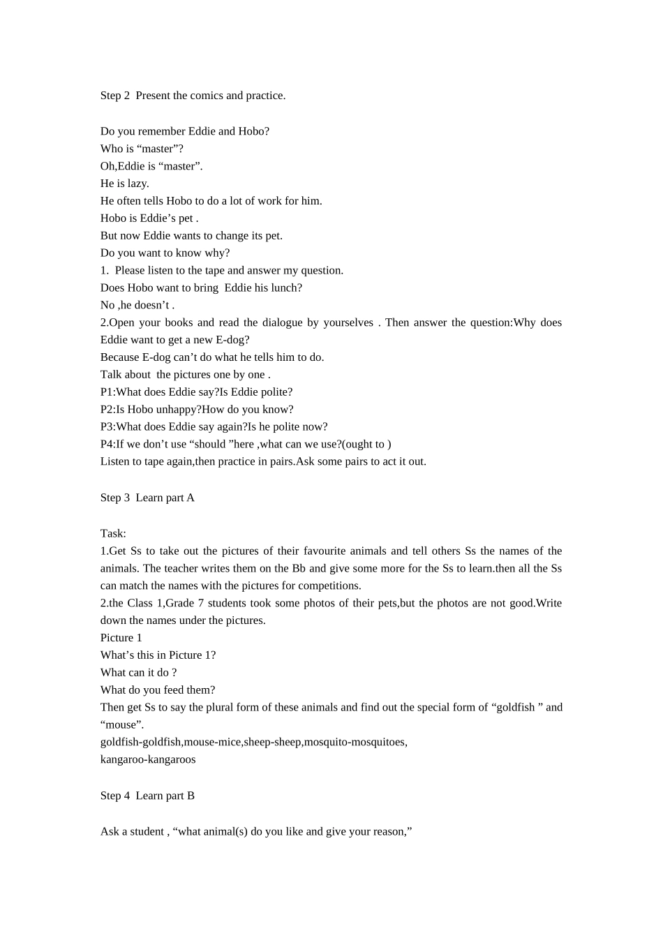 7BUnit8Comicstrip-Welcometotheunit教案_第2页