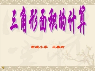 三角形面积的计算王春玲