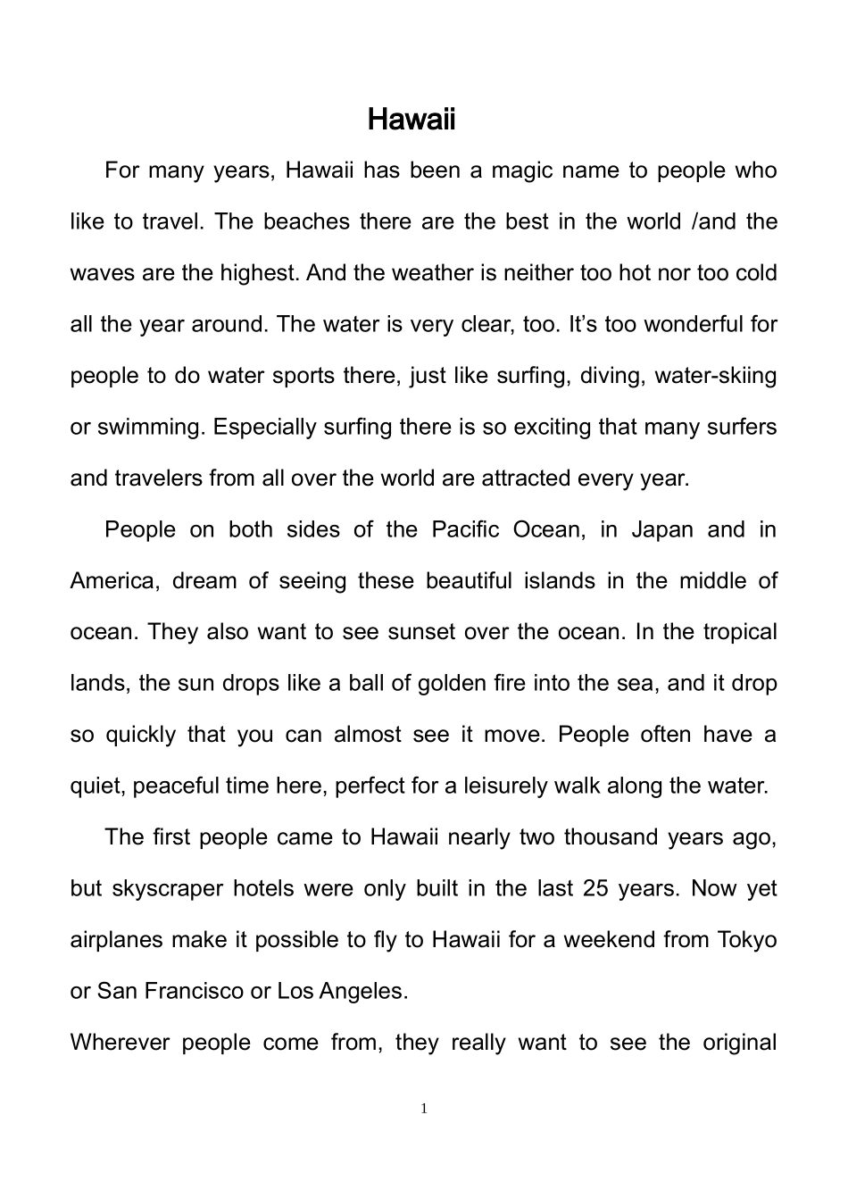 精彩英语美文朗诵_第1页