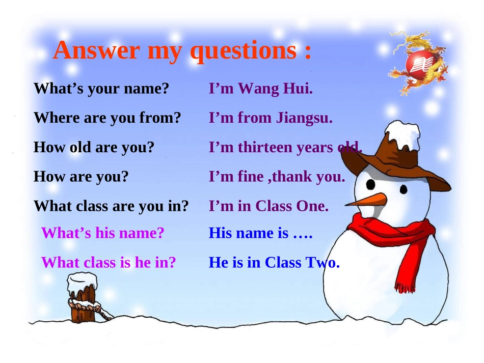 外研新标准7年级上Module-1-Unit-3课件_第3页