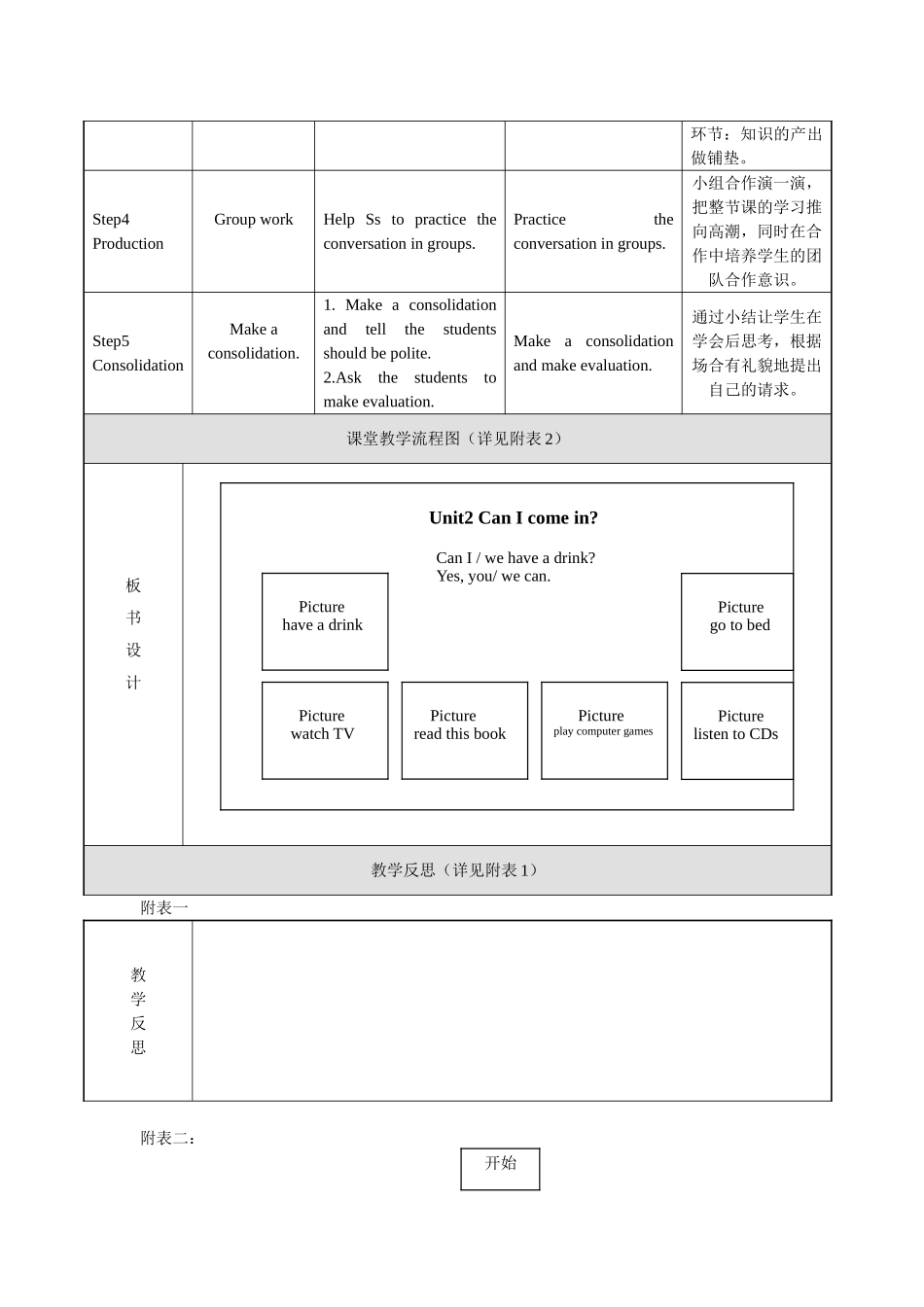 外研社新标准Unit2canIcomein？教案设计_第3页