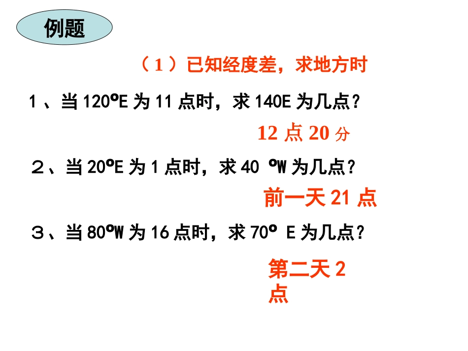 地球自转产生的地理意义(时差和物体的偏向)_第3页