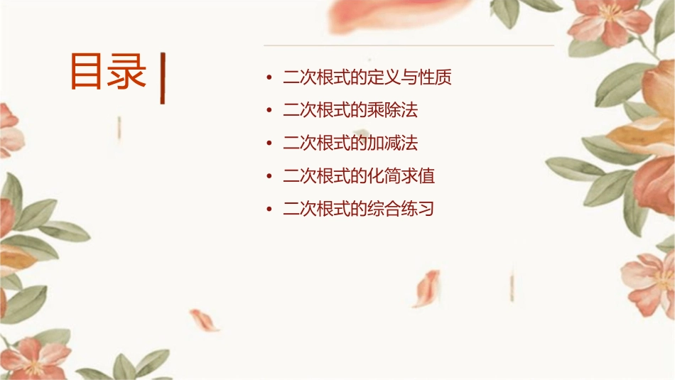 二次根式习题复习课通用课件1_第2页