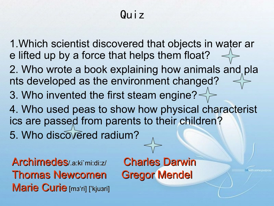 人教新课标必修五Unit1GreatScientists[全单元课件]_第3页