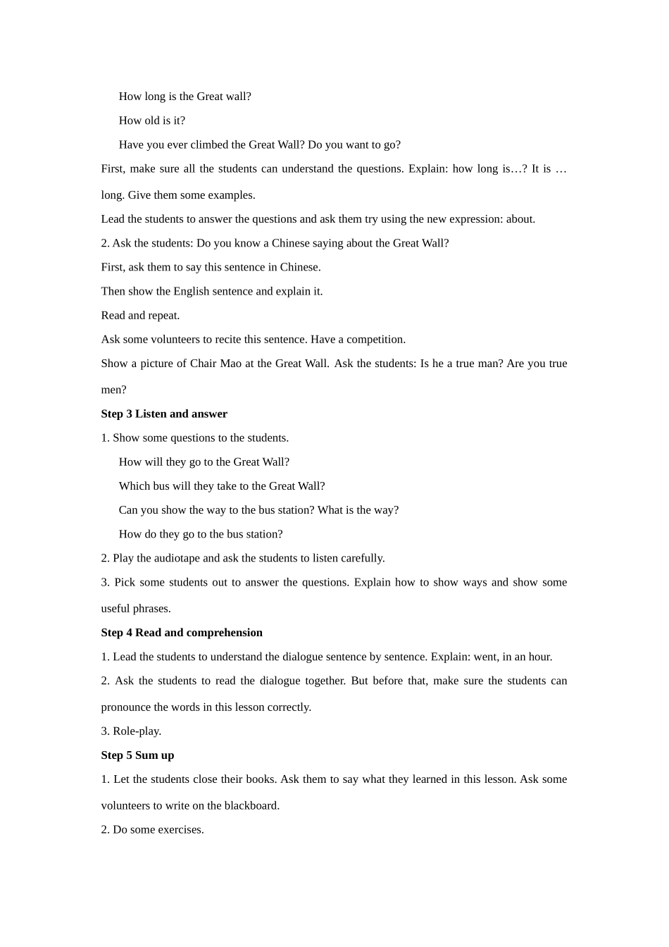 Unit-2-Lesson-10-The-Great-Wall-教案_第2页