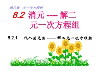8.2.1--代入消元法.ppt