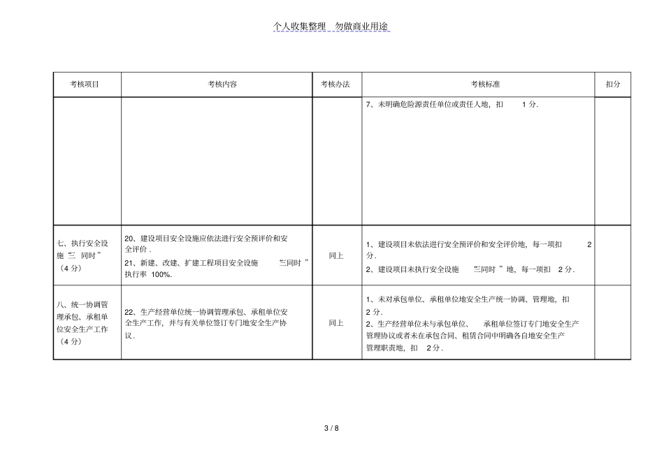 企业安全生产目标管理考核细则_第3页