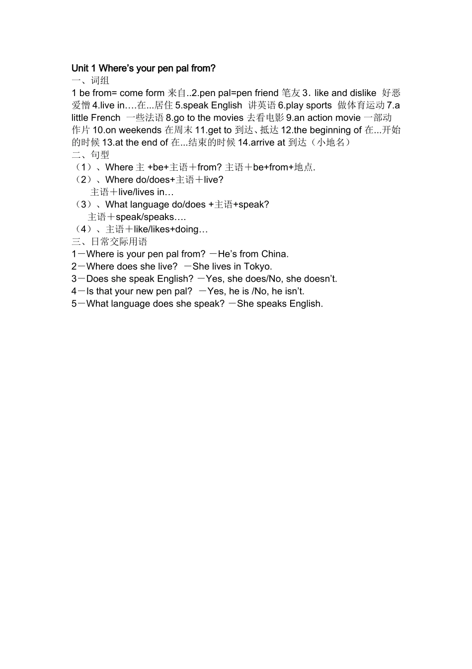 Unit1Where'syourpenpalfrom_第1页