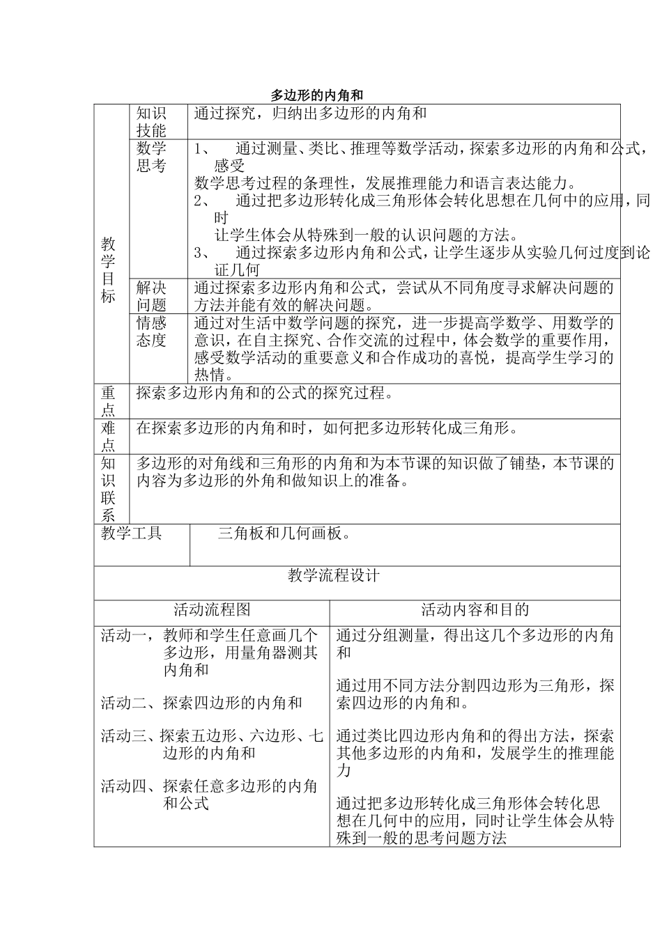 多边形的内角和_第1页