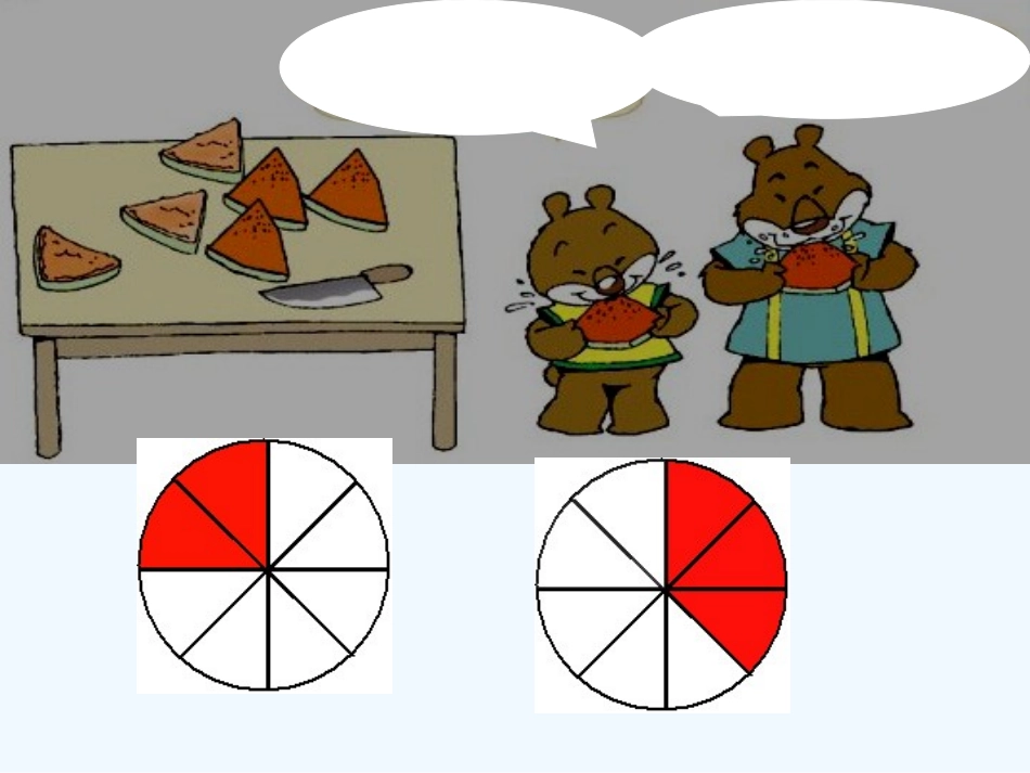 小学数学北师大2011课标版三年级认识分数吃西瓜_第2页