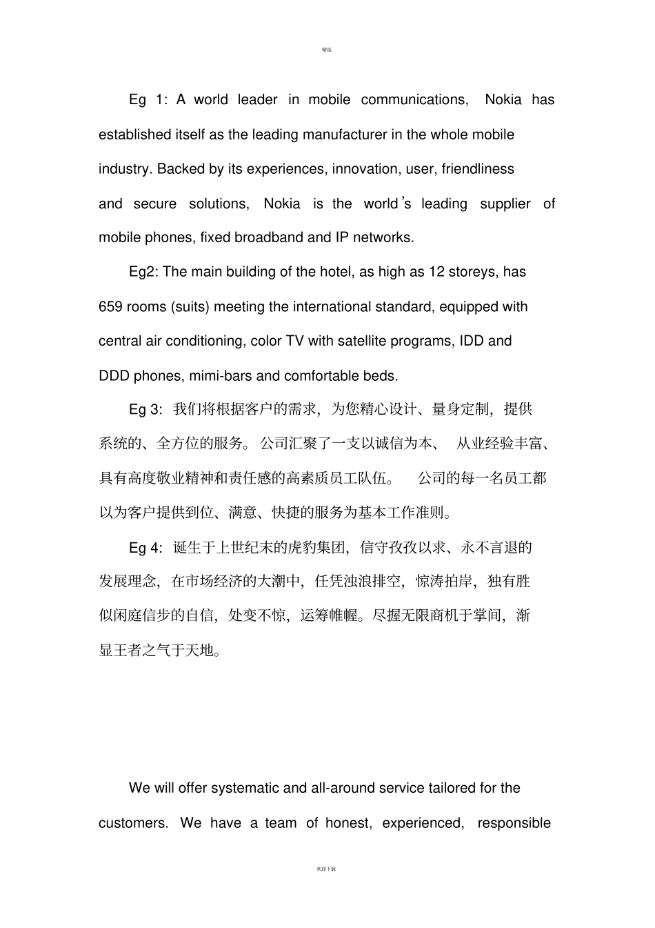 企业宣传资料的翻译_第2页