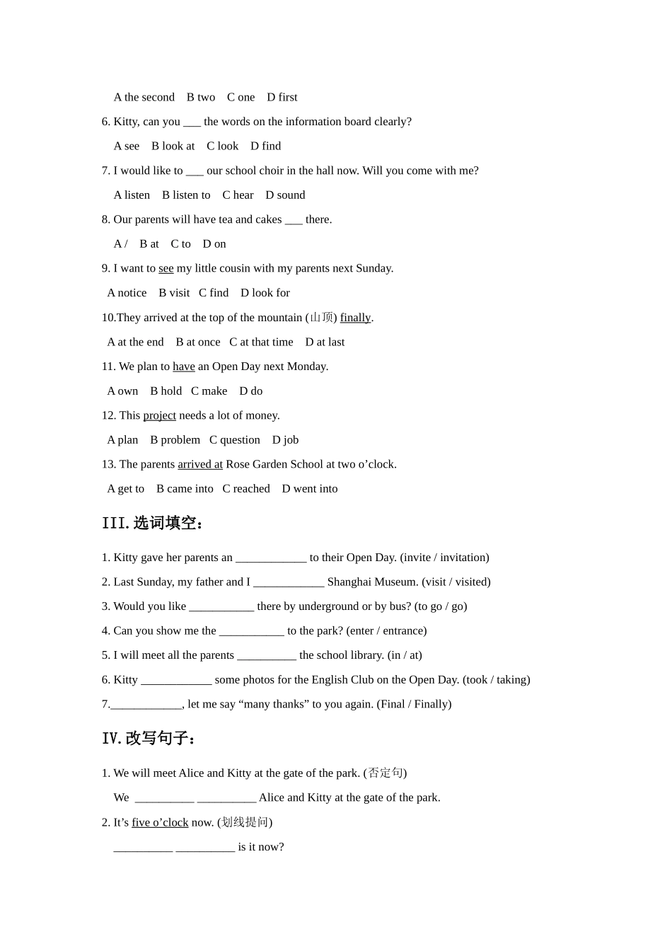 Unit-5-Open-Day-习题_第2页