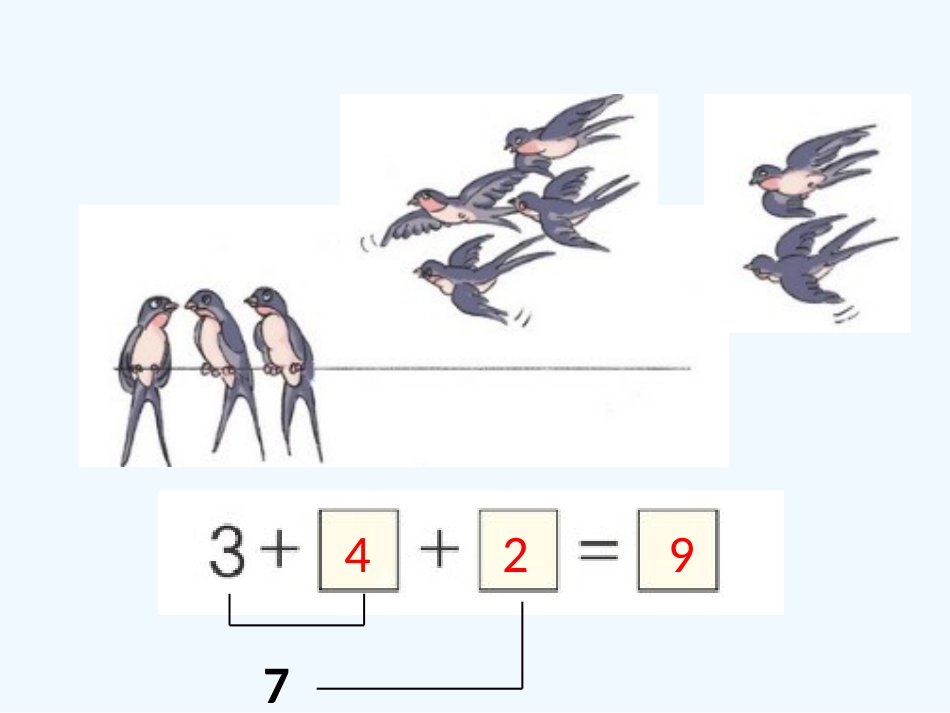 小学数学人教2011课标版一年级一年级数学连加连减_第2页