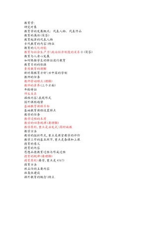 南通市教师招聘教育学考试大纲