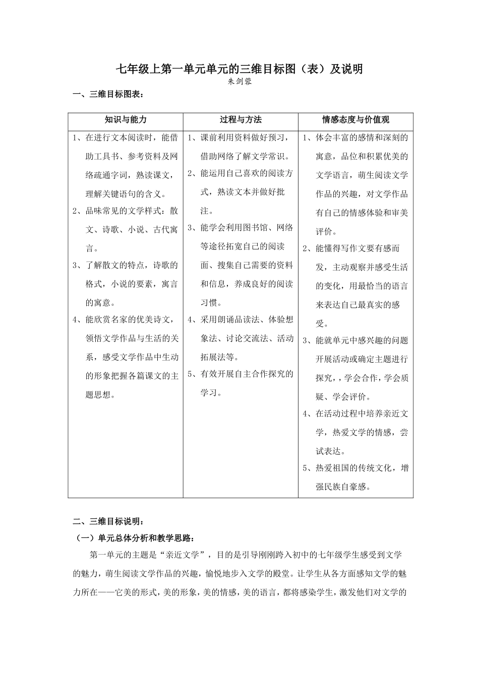 2014暑期远程培训作业：单元教学设计_第1页