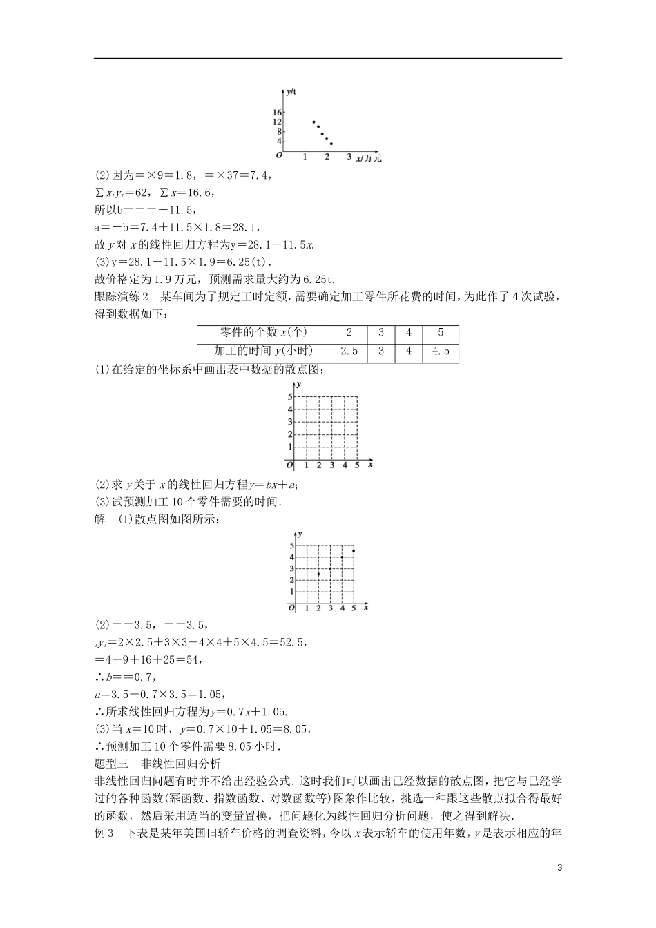 高中数学 第1章 统计案例章末复习提升练习 苏教版选修1-2-苏教版高二选修1-2数学试题_第3页