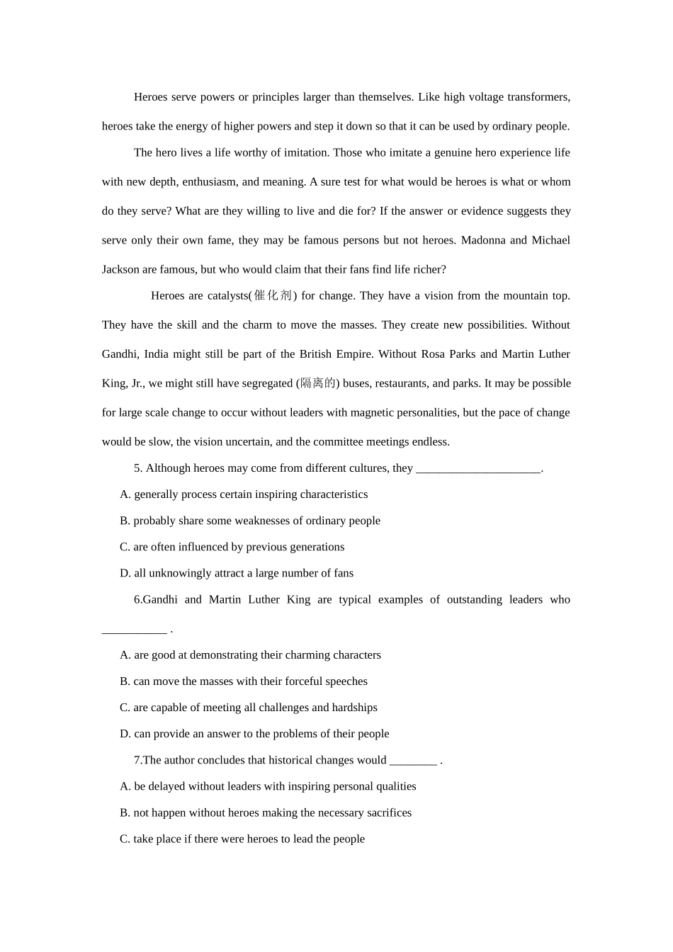 分校高三英语阅读训练 试题_第3页