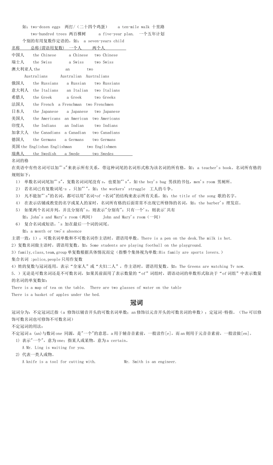 中考英语语法复习资料试卷_第3页