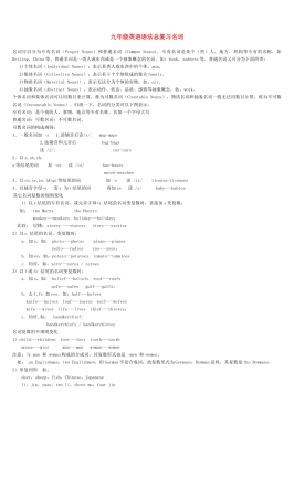 中考英语语法复习资料试卷