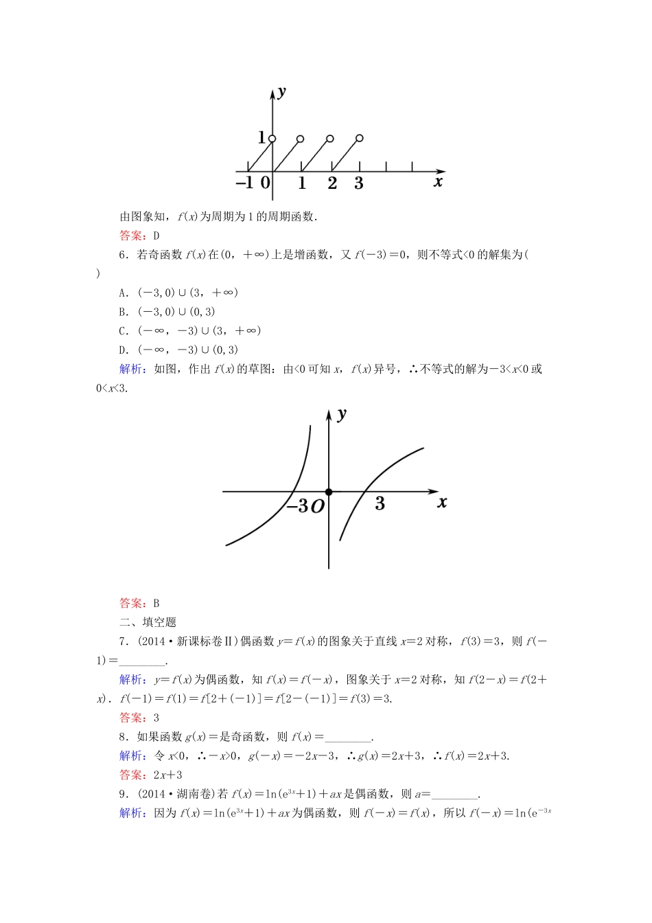 （新课标）高考数学大一轮复习 第二章 函数、导数及其应用课时作业6 理 新人教A版-新人教A版高三全册数学试题_第2页