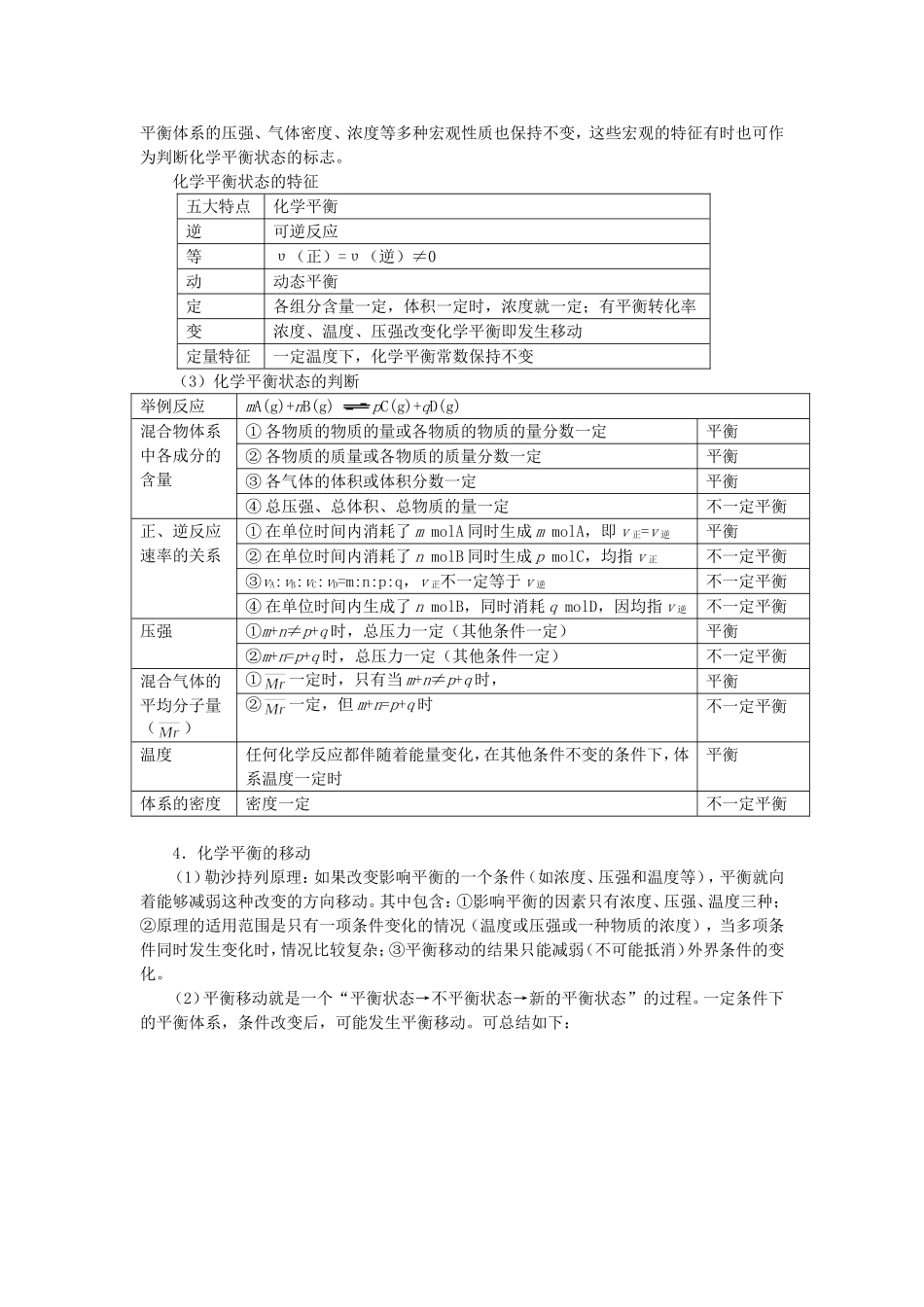 专题三：化学反应速度和化学平衡的梳理和综合.doc_第2页