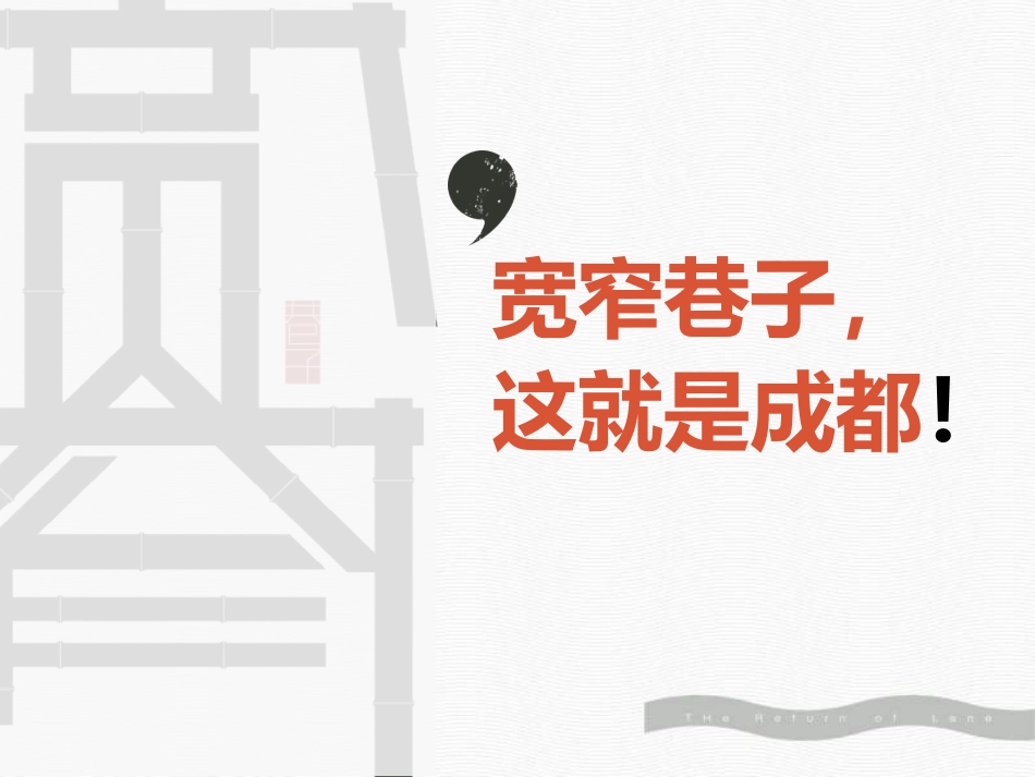 成都宽窄巷子项目规划设计_第1页