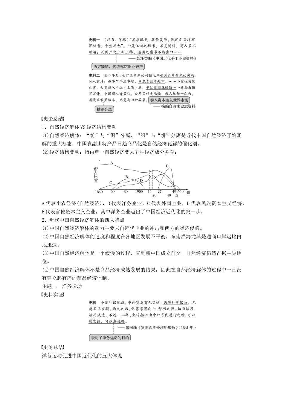 （浙江选考）高考历史总复习 专题10 近代中国资本主义的曲折发展 考点26 近代中国民族工业的兴起-人教版高三全册历史试题_第3页