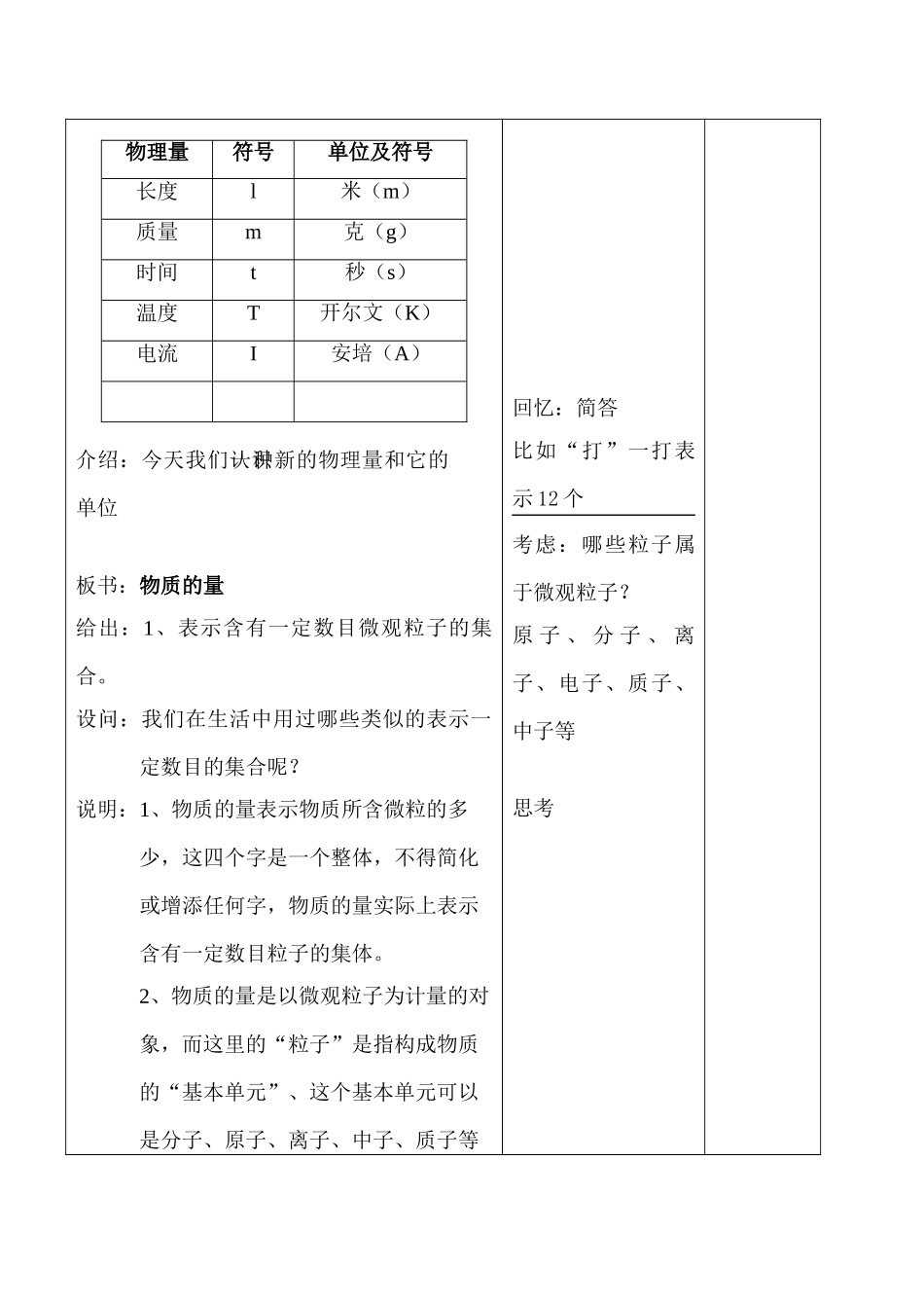 高一化学必修1 物质的量(1)_第2页