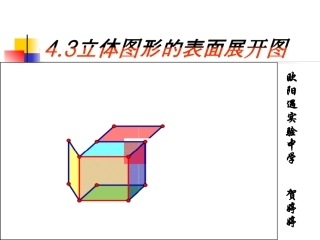 《立体图形的表面展开图》课件