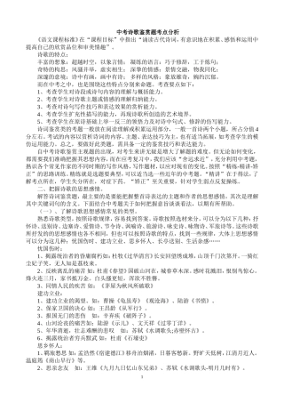 中考诗歌鉴赏题答题技巧[1]
