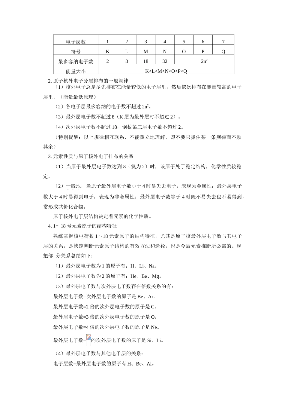 高一化学原子结构全国通用状元班_第2页