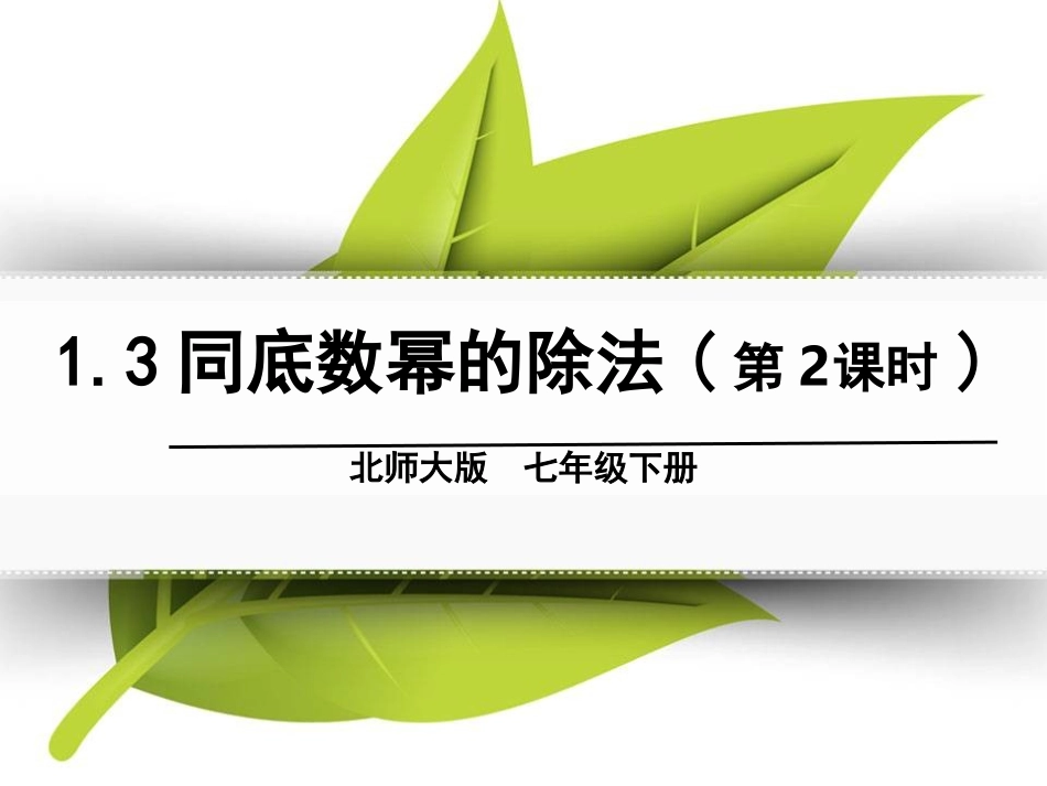 1.3同底数幂的除法(2)-(2)_第1页