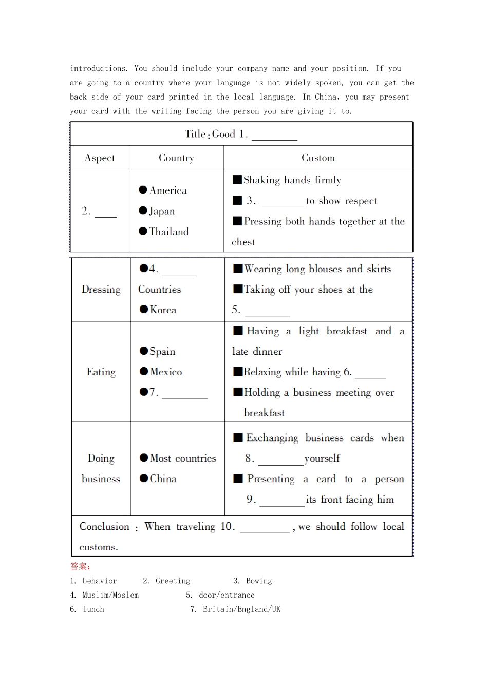 山西省晋城市高考英语二轮复习 七选五类任务型阅读选练(3)试卷_第3页
