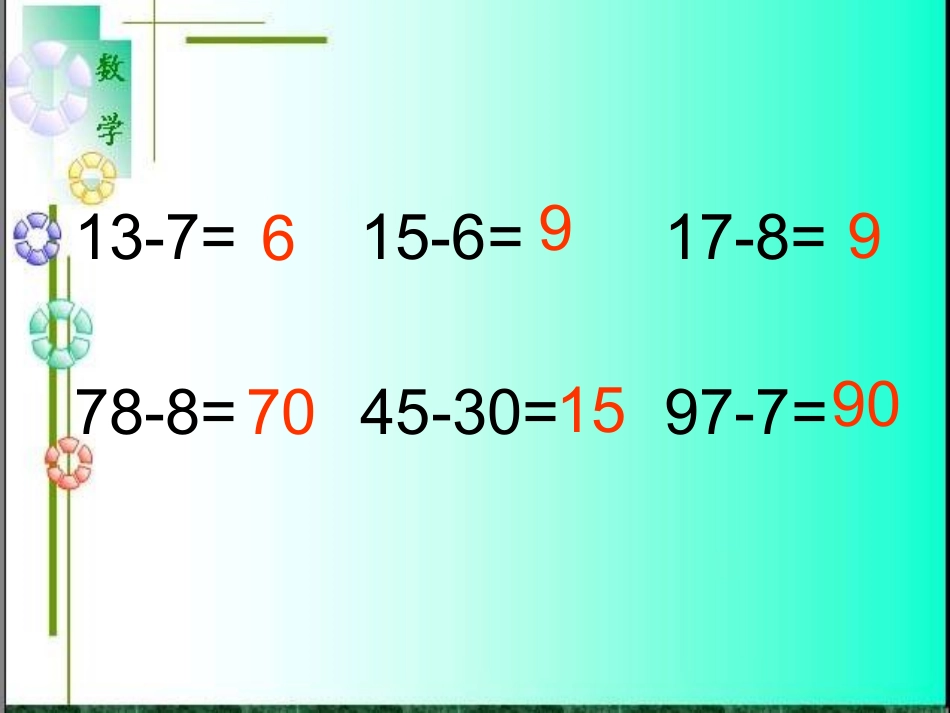 两位数减一位数退位减法_第2页