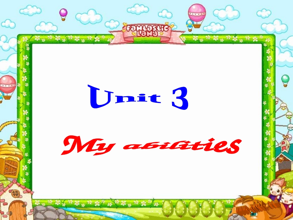 上海版牛津1A-Unit-3-My-abilities第二课时_第1页
