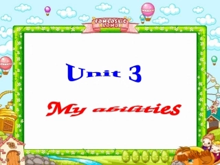 上海版牛津1A-Unit-3-My-abilities第二课时