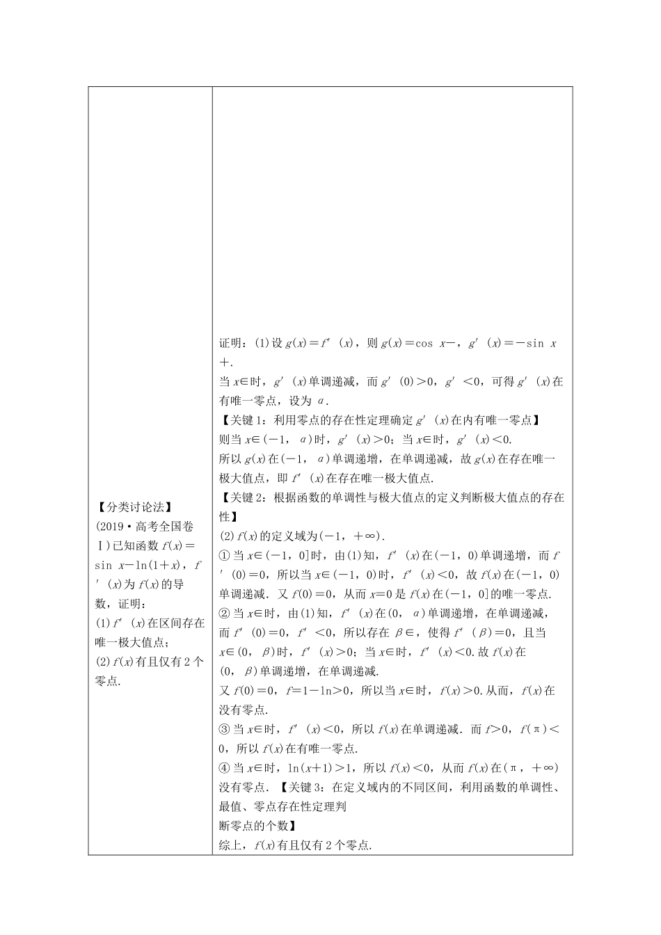 （京津鲁琼专用）高考数学二轮复习 第二部分 专题六 函数与导数 第5讲 导数与方程练习（含解析）-人教版高三全册数学试题_第2页