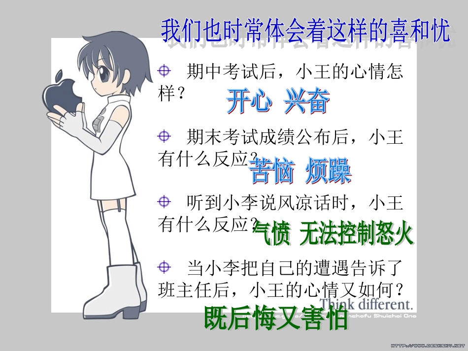 人教版初一七年级上册政治《丰富多样的情绪课件PPT》_第3页