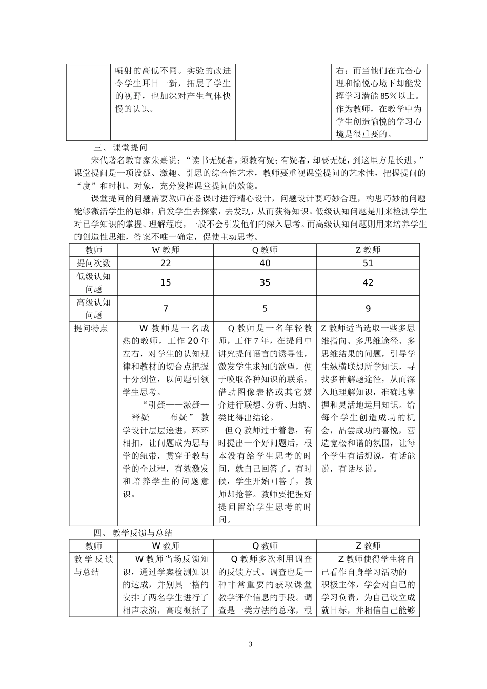 由一次同课异构活动谈化学课堂环节的处理(发表)_第3页