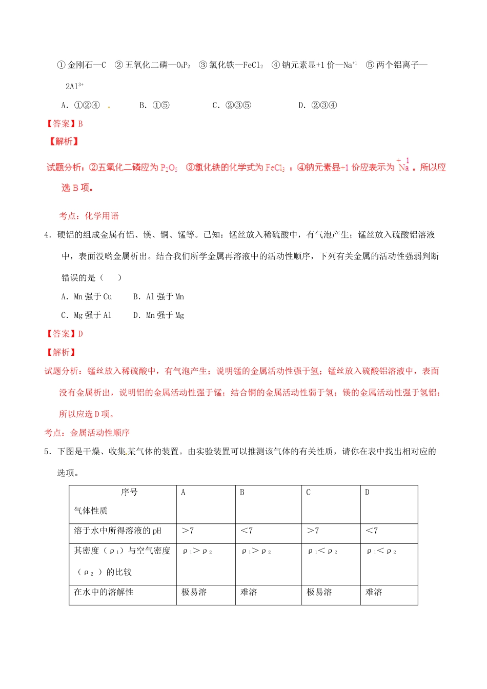 山东省德州市中考化学真题试卷试卷_第2页