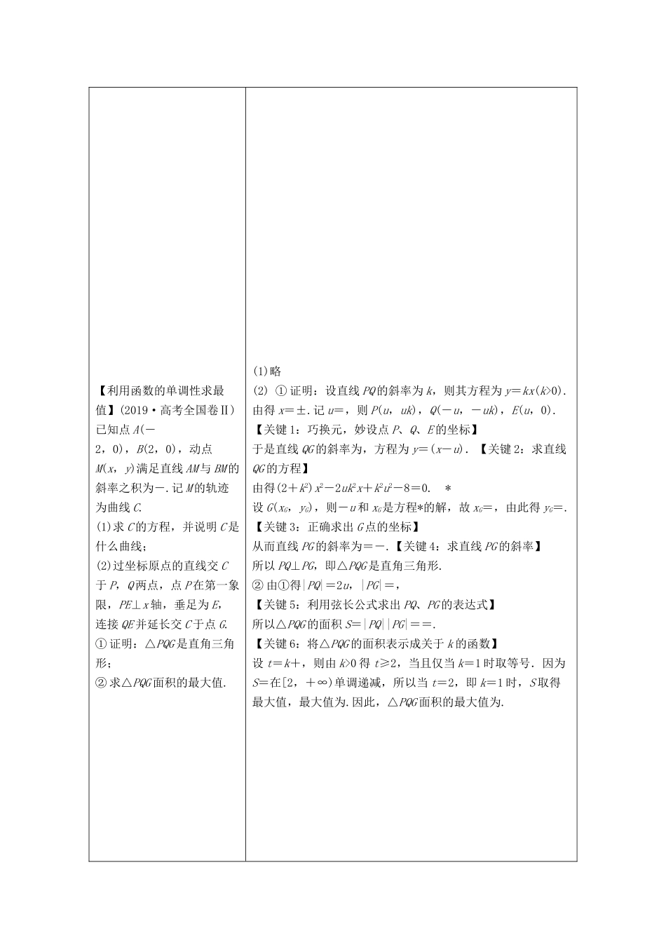 （京津鲁琼专用）高考数学二轮复习 第二部分 专题五 解析几何 第3讲 圆锥曲线中的最值、范围、证明问题练习（含解析）-人教版高三全册数学试题_第2页